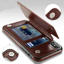 Retro PU Leather Case For iPhone Multi Card Holders